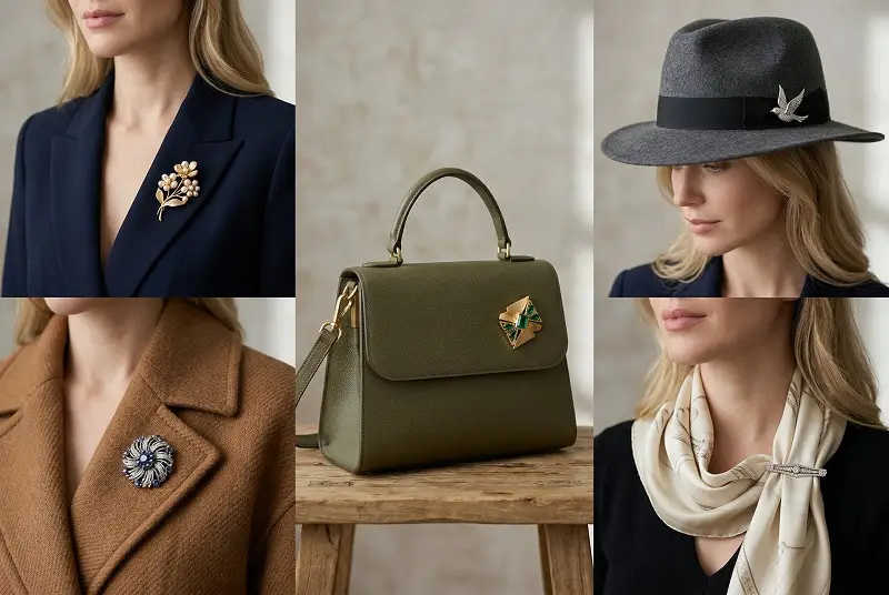 Brooch placement ideas