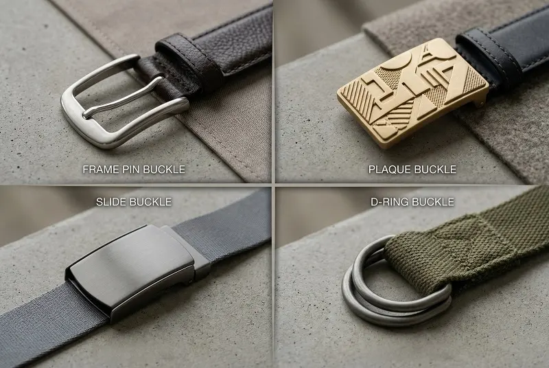Belt buckle types