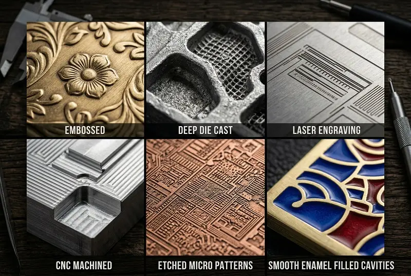Metal label manufacturing process
