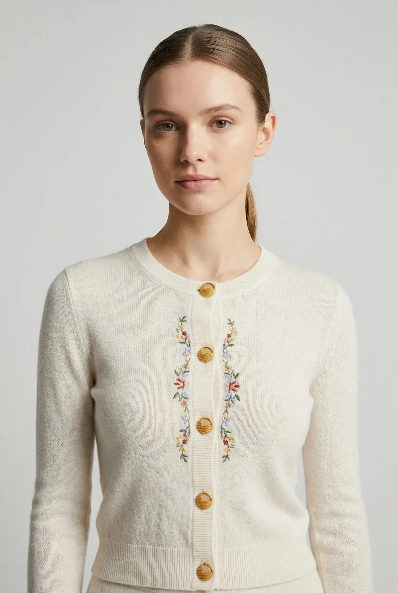 Gold Textured Shank Buttons styled on garment