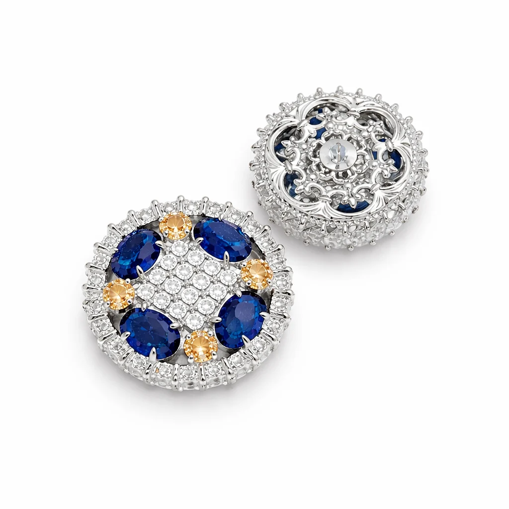 Luxury Rhinestone Shank Button