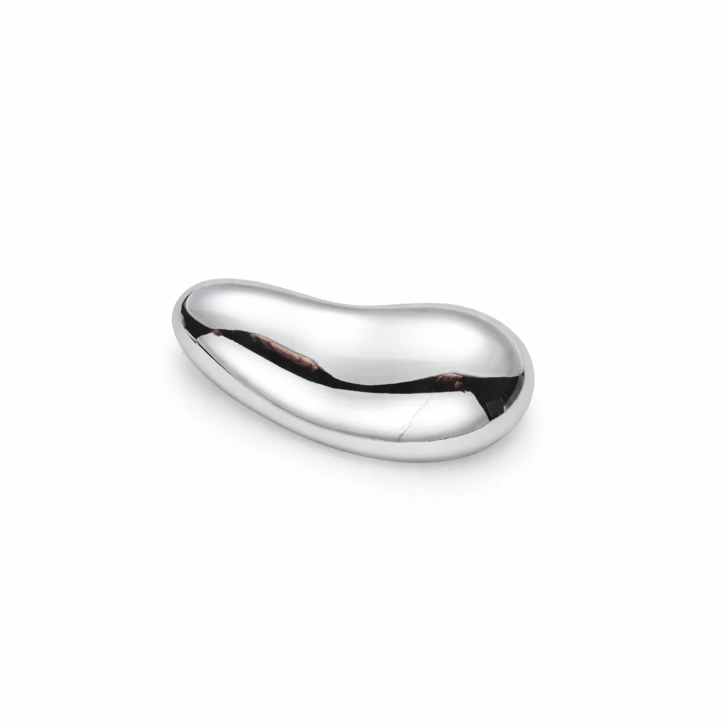 Minimalist Silver Organic Shape Brooch