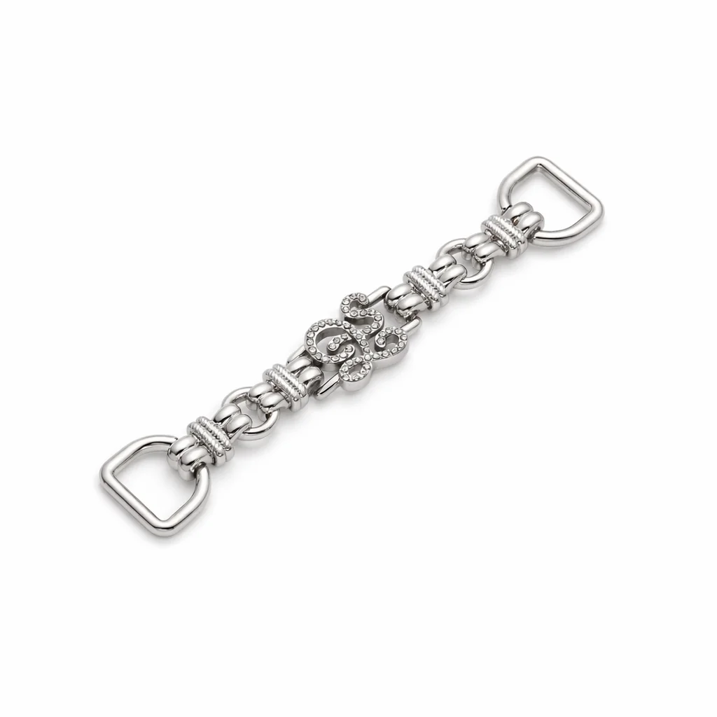 Silver Decorative Chain with Logo Charm