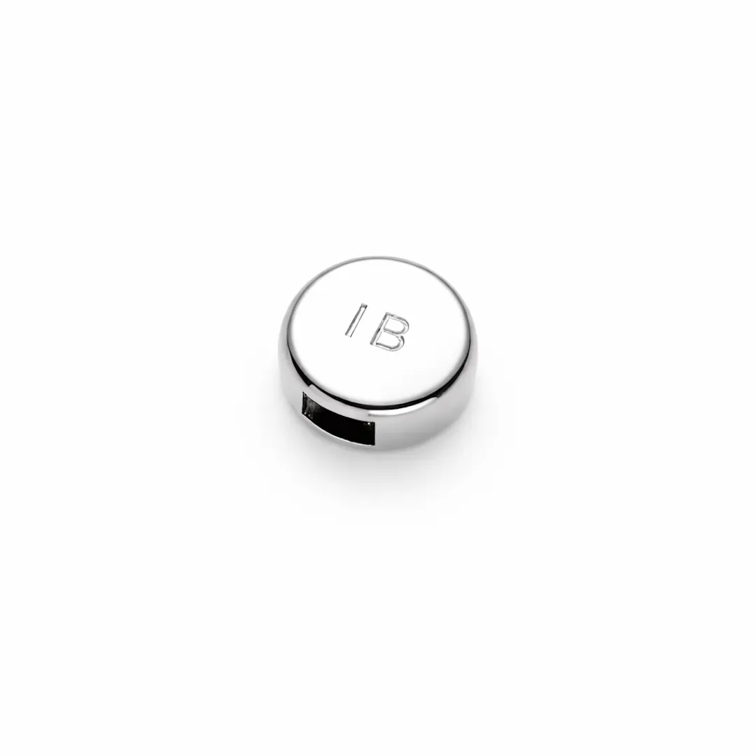 Engraved Round Logo Cord End