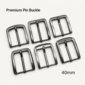 Brushed Gunmetal Premium pin Buckle