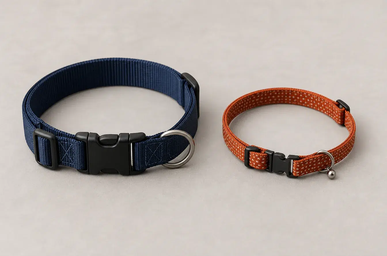Restraint collar and breakaway collar demonstrate different pet buckle release requirements