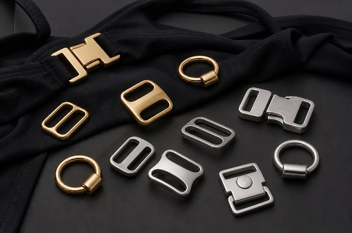 Brass and 316L stainless steel closures show warm and cool finish differences