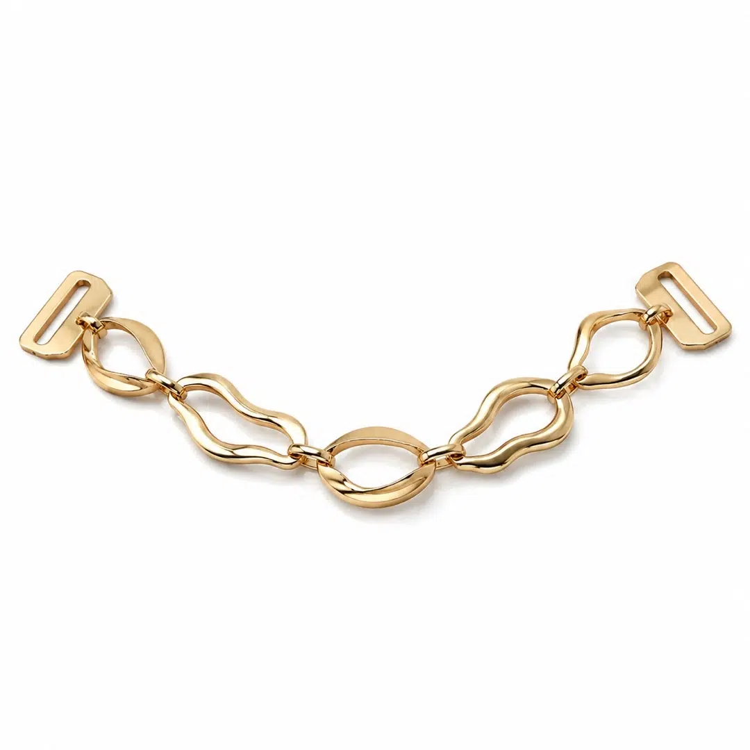 Custom decorative chain for swimwear and bikinis